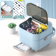ST/🛹Baby Bottle Storage Box Draining Board with Lid Bowl and Chopsticks Dustproof Storage Box Storing Compartment Baby T