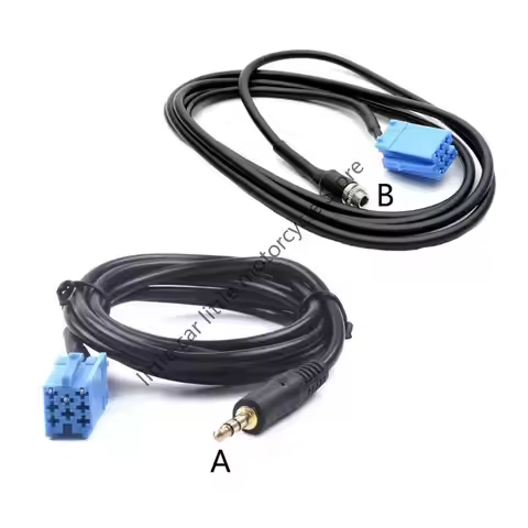 Car AUX Audio Input Cable Adaptor 3.5mm For VW Golf Passat B5 Bora Polo Blaupunkt CD player for Fiat