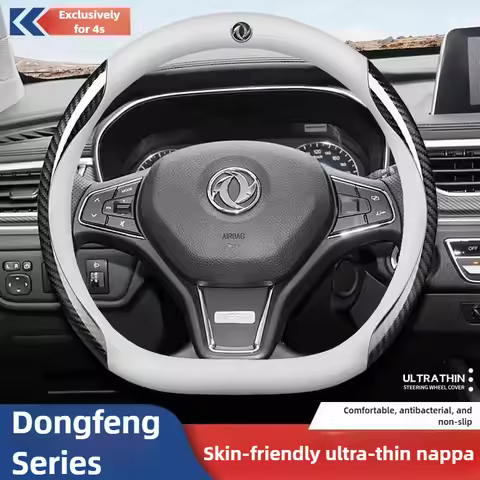 Leather Car Steering Wheel Cover for Dongfeng Joyear X3 Shine GS 580 E70 H30 Cross SX6 AX3 Forthing 