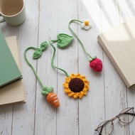 MATAHARI Handmade book mark Knitted book mark Sunflower book mark/ Book mark and quran marker/ Handm
