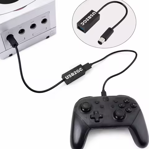 USB2GC USB Controller to NGC Adapter for GameCube Console Connect to Switch Pro, XBOX 360, PS3,PS4,P