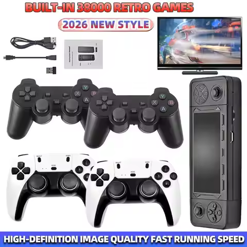 NEW X9Pro Game Stick 4K TV Video Game Console 3D&2D Classic Games 37000 Retro Games 40+Simulators Be