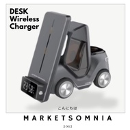 Elavo Charger Portable Car TRAVEL Car ROBOT 3 in 1 Magnet Wireless Charger Station Stand Dock Desk L