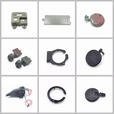 Henglong Tank Accessories 3889-1 Leopard 2a6 Gun Barrel Head Fixed Seat Headlight Switch Holder Batt