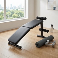 Metal Frame Incline Sit-up Bench Foam Handles Foldable Sit-up Bench Rectangular Backboard