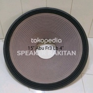 Daun Speaker 15 inch lubang 4 inch Abu-abu