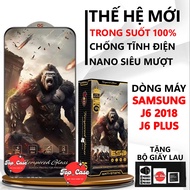 SAMSUNG Galaxy J6 2018/ J6 PLUS Tempered Glass full screen transparent. Screen protector