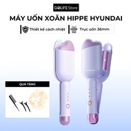 Hyundai 36mm hippie curling iron, long-lasting curling iron with built-in negative ions to protect G