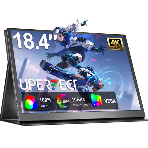 UPERFECT 4K Portable Monitor 18.4" UHD 3840 x 2160 Laptop Display100% sRGB Large Second Screen With