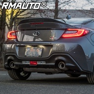 GR86 Spoiler Real Carbon Fiber Car Rear Trunk Boot Lip Spoiler Wing Lid Rear Tail Body Kit For Subar