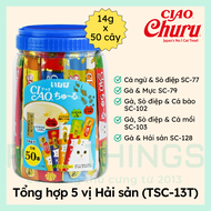Súp Thưởng Cho Mèo CIAO Churu Hũ 50 Cây (14gx50)