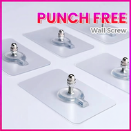 Wall Screw Sticker Frame Hook Punch Free Traceless Frame Hanging No Drill Holder Cangkuk Dinding 挂钩