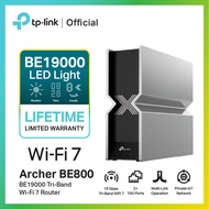 Wi-Fi 7 Router TP-Link Archer BE800 BE19000 Tri-Band ความเร็วสูงสุด 19Gbps 10G Ports รองรับ EasyMesh