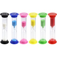 6 Pack Sand Timers Plastic Sand Timer Bulk Hourglass Sand Clock Timer for Classroom School Office Co