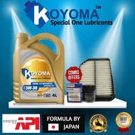 SUZUKI GRAND VITARA 16V AIR FILTER + OIL FILTER + KOYOMA 5W30 SEMI SYNTHETIC ENGINE OIL