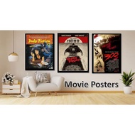 A4 Movie Poster Art High Res / Comes with A4 Photo Frame Black or White