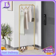 Drying Rack Flooring Home Bedroom Hanging Rack Indoor Balcony Single Rod Cool Sun Clothes Dormitory 