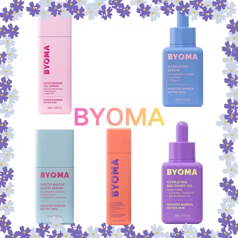 BYOMA Boosted Barrier Hydrating Recovery Oil Hydrating Serum Moisturizing Gel Cream Phyto Mucin Glow