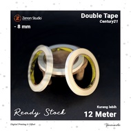 Double Tape 4 6 8 10 mm Dobel Tape Merk CENTURY21 daya rekat lebih kuat