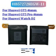 Original Battery HB572728EGW-11 For Huawei GT5 46mm / GT5 Pro 46mm / Watch D2 Smart Watch Batteria +