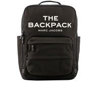 MARC JACOBS The Backpack 帆布雙拉鍊方形後背包（黑色） _廠商直送