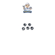 100 Pcs White Galvanized M3 Nuts 3mm 3 milli