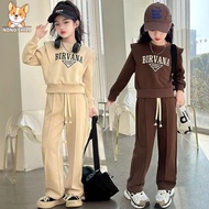 NONO Girls 2024 Spring/Autumn New 2PCS (Top+Pants) 3 To 4 To 5 To 6 To 7 To 8 To 9 To 10 To 11 To 12