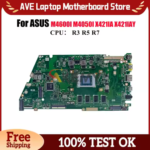 X421IA Laptop Motherboard For ASUS VivoBook M4600I X421I X421IA R421I X421IAY M4050I Mainboard With 