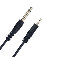 1.5m 6.35mm /6.5mm Mono to 3.5 Mono Audio Cable for Amplifier Mixer Electric Guitar