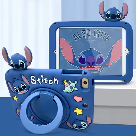 Stitch Child Rotate Bracket Cover For Samsung Galaxy Tab S6 A7 Lite A8 A9 Plus 8.7 11 T510 T290 8.0 