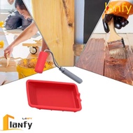 LANFY Silicone Paint Roller, Easy to Clean Mini Size Painting Decorating Kit, Thin Scraper Soft Sili