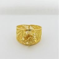 Cincin emas asli kadar 875 model bunga kendari emas asli 4 g gr gram