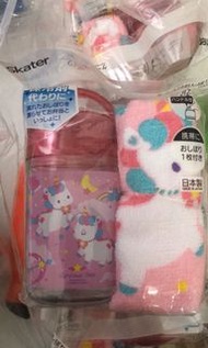 日本skater 獨角獸毛巾連毛巾盒