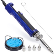 WEP 929D-V 2 IN 1 Alat Penyedut Solder Elektrik dengan 5 Nozel 0.8/1.0/1.2/1.5mm Kit Alat Penyolder 