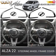AMAZING NEW PERODUA ALZA 2022 STEERING WHEEL CONTROL PANEL FRAME COVER TRIM GARNISH INTERIOR ACCESSO