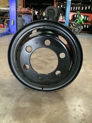 กระทะ ขอบ16 แบบมีคิ้ว กว้าง 6 นิ้ว 6รู (16x6.00) ยี่ห้อ MX สำหรับ รถหกล้อ กรุณากดสั่งครั้งละ 1 ใบ  (