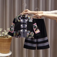 Hanfu Costume Set for Kids - Traditional Ethnic Miao Pattern