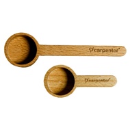 [Carpenter Brothers Sisters] Coffee Bean Spoon Wooden Beech Measuring Teaspoon Tea Seasoning Ladle