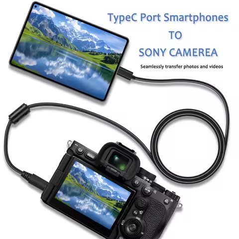 Micro 5Pin to Type-C OTG Cable for SONY NEX-3N F3 5T 6L A7 A7II ,The download cable for connecting S
