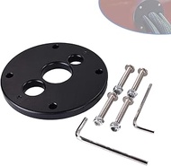 for Holley Terminator X Fire Wall Pass Through LS Harness Split Face Grommet - 3 Hole Black Aluminum