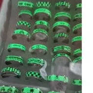 6PCS GLOWING RINGS LIGHT UP CHILDREN'S RINGS