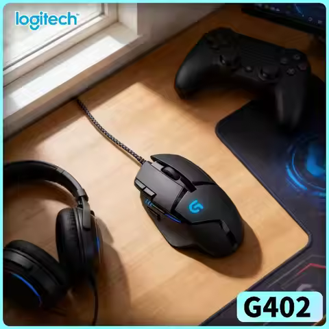 Logitech G402 Wired Optical Mouse, Ergonomic Shape, 8 Macro Buttons for Customized Gaming G102/G203/