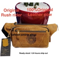 Rush Rider  Original Cow Leather Waist Bag Pouch Bag Crossbody Bag Kulit Asli Lembu Size (M)