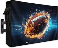 Outdoor TV Cover Waterproof Weatherproof 60 to 65 Inch, Sport Football with Fire Outside TV Covers w