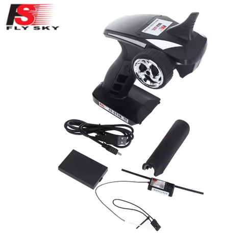 FLYSKY FS-GT2B GT2B 2.4G 3CH Radio Transmitter with GR3E Receiver 3.7V Battery for RC Vehicles Car B