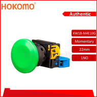 HOKOMO 40MM 1NO GREEN MOMENTARY MUSHROOM HEAD PUSH BUTTON(KW1B-M4E10G)