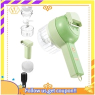 【W】4 in 1 Handheld Electric Vegetable Cutter Set, Electric Garlic Chopper, Electric Chopper, Wireless Garlic Mud Masher