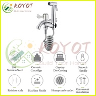 ▼ ❖  ◒ KOYOT 304 Stainless Steel 2 in 1 Wall Mounted Mounted Bidet Spray Set