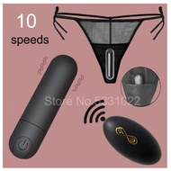 Vibrating Panties 10 Function Wireless Remote Control Rechargeable Bullet Vibrator Strap on Underwear Vibrator for Women