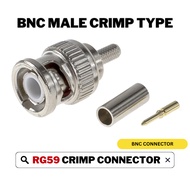HIKVISION CCTV BNC RG59 Crimp Type CCTV Connector For Coaxial Cable